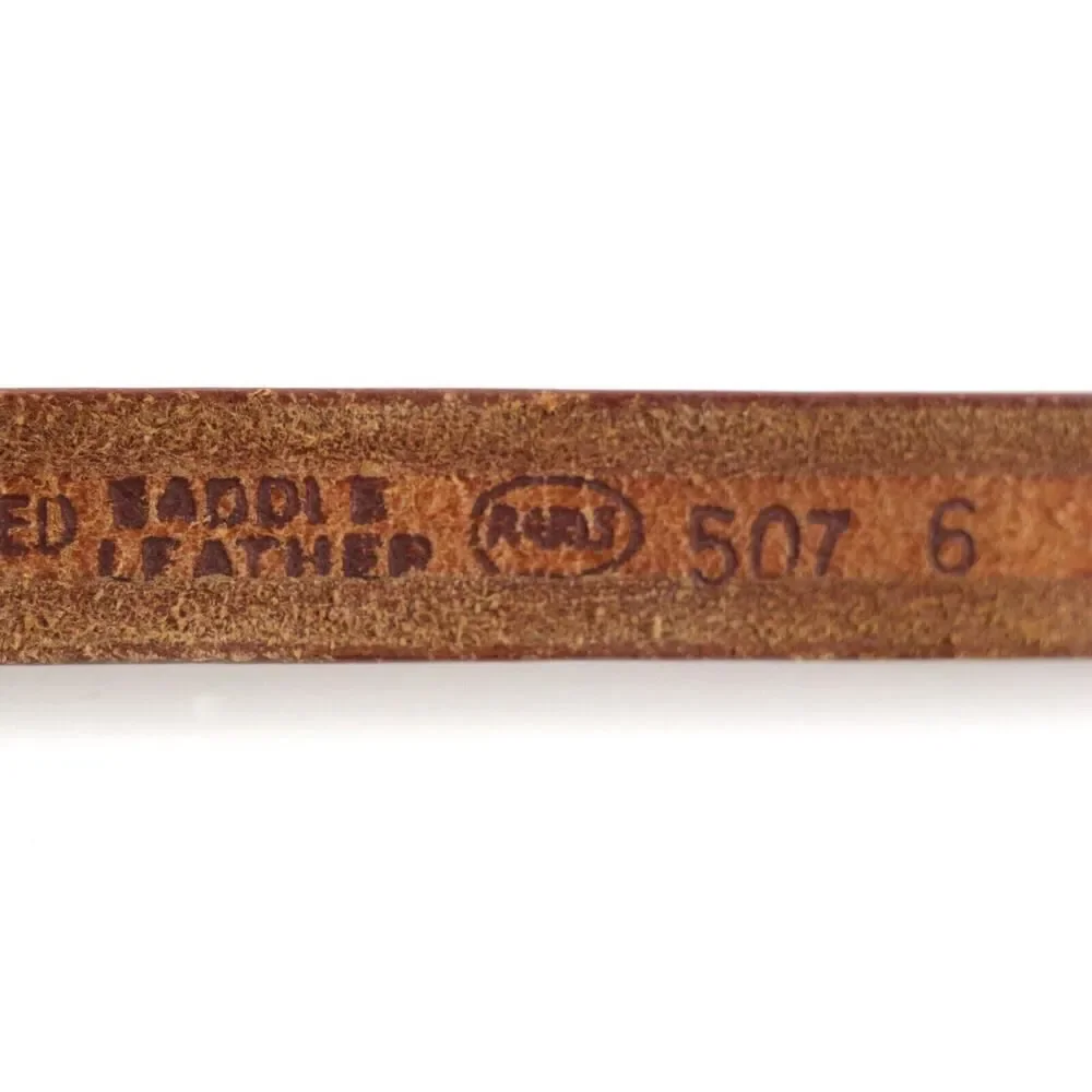 SELECTED BROWN GENUINE LEATHER 5/8